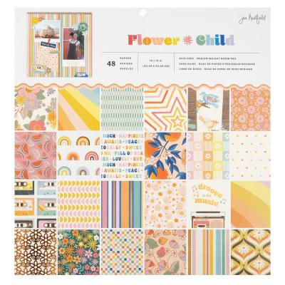 American Crafts Jen Hadfield Flower Child Designpapiere - Paper Pad