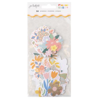 American Crafts Jen Hadfield Flower Child Die Cuts - Ephemera