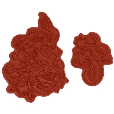 Heartfelt Creations Cling Rubber Stamp Set - Ornate Peacock