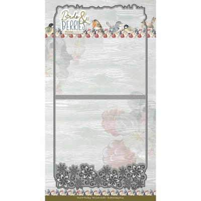 Find It Trading Precious Marieke Birds & Berries Dies - Frame Card Border