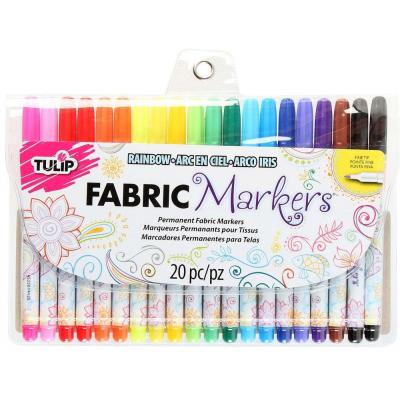 Tulip Textilfarbe - Fabric Markers Fine Rainbow