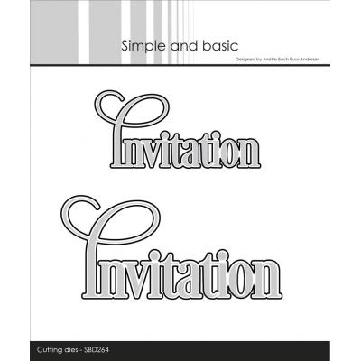 Simple and Basic Cutting Dies - Invitation