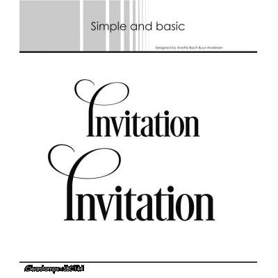 Simple and Basic Clear Stamps - Invitation
