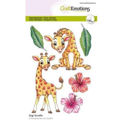 CraftEmotions Lian Qualm Clear Stamps - Gigi - Giraffe