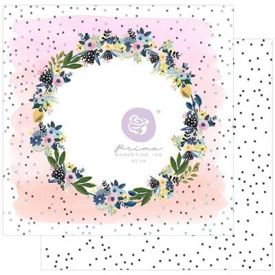 Prima Marketing Spring Abstract Designpapier - Spring Crown