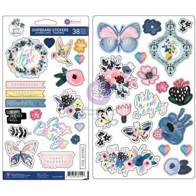 Prima Marketing Spring Abstract Sticker - Chipboard Stickers