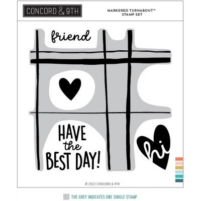 Concord & 9th Clear Stamps - Markered Turnabout