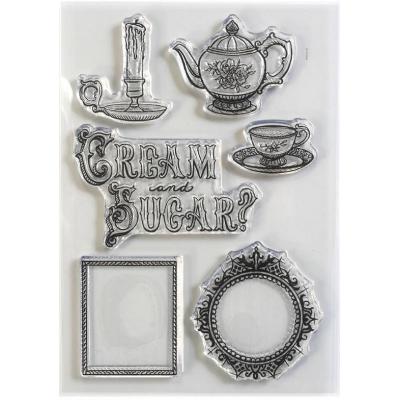 Elizabeth Craft Designs Clear Stamps - Cream & Sugar