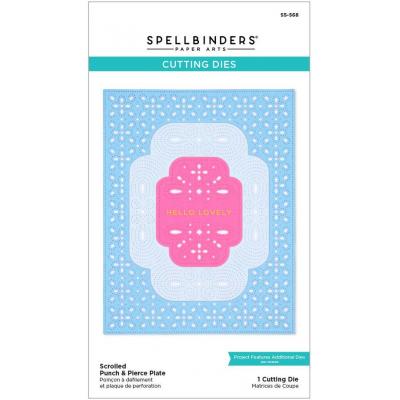 Spellbinders Etched Dies - Scrolled Punch & Pierce Plate