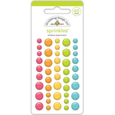 Doodlebug Design Over The Rainbow Sticker - Assortment Sprinkles