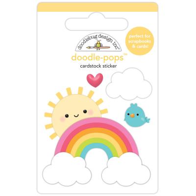 Doodlebug Design Over The Rainbow Sticker - Hello Sunshine