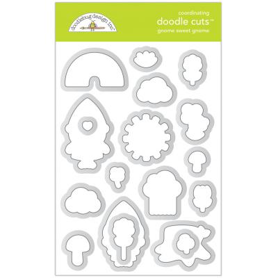 Doodlebug Design Over The Rainbow Doodle Cuts - Gnome Sweet Gnome