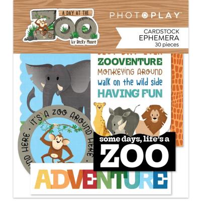 Photoplay Paper Day At The Zoo  Die Cuts - Ephemera
