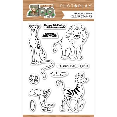 Photoplay Paper Day At The Zoo Clear Stamps - A Day At The Zoo