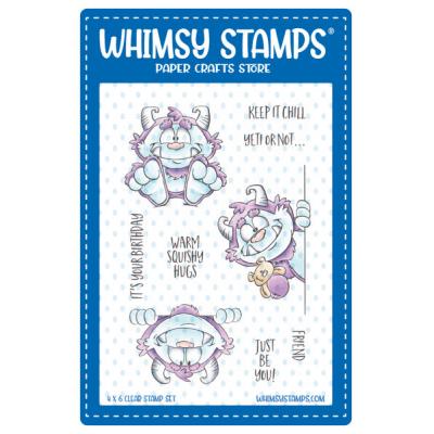Whimsy Stamps Dustin Pike Clear Stamps - Yeti Birthday