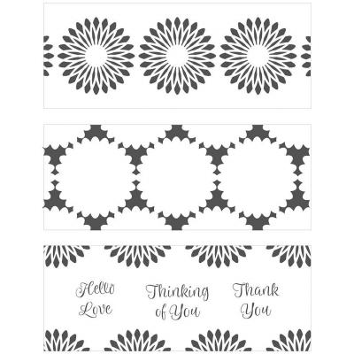 The Crafter's Workshop Slimline Layered Stencil - Triple Flowers