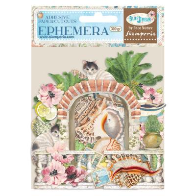 Stamperia Blue Dream Die Cuts - Ephemera