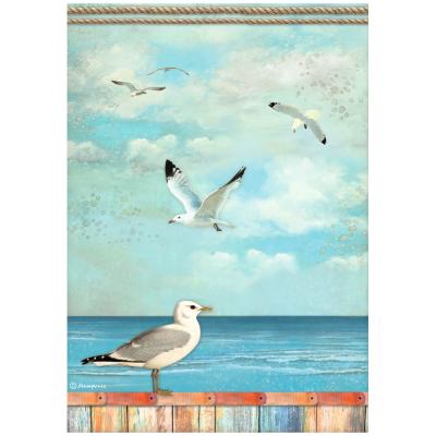 Stamperia Blue Dream Spezialpapier - Seagulls