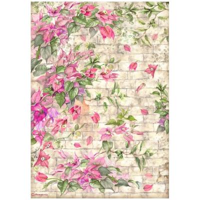 Stamperia Blue Dream Spezialpapier - Bougainvillea