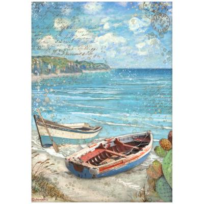 Stamperia Blue Dream Spezialpapier - Boats