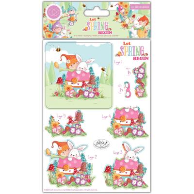 Craft Consortium Let Spring Begin Die Cuts - 3D Decoupage Set