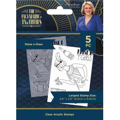 Crafter’s Companion The Roaring Twenties Clear Stamps - Raise A Glass