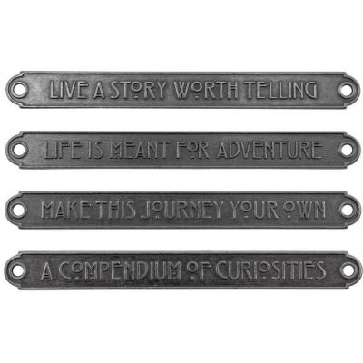 dea-ology Tim Holtz Embellishments - Metal Word Plaques Large