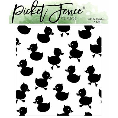 Picket Fence Studios Clear Stamp - Let's Be Quackers
