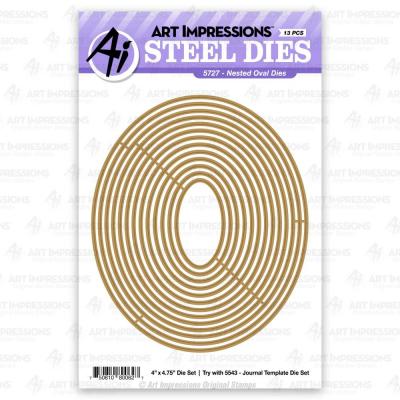 Art Impressions Dies - Nested Oval