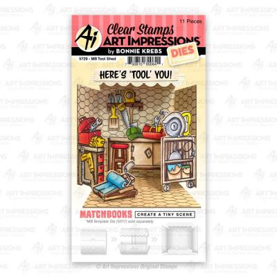 Art Impressions Matchbooks Stamp & Die Set - Tool Shed