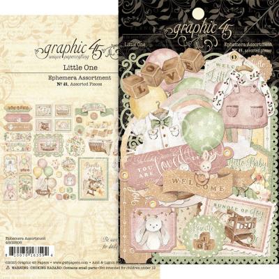 Graphic 45 Little One Die Cuts - Ephemera Assortment