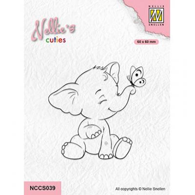 Nellie's Choice Clear Stamp - Elephant