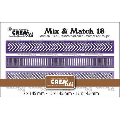 Crealies Mix&Match CLMIX18 Stanzschablonen - Streifen