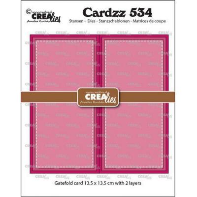 Crealies Cardzz  CLCZ534 Stanzschablonen - Quadratische Gatefold-Karte