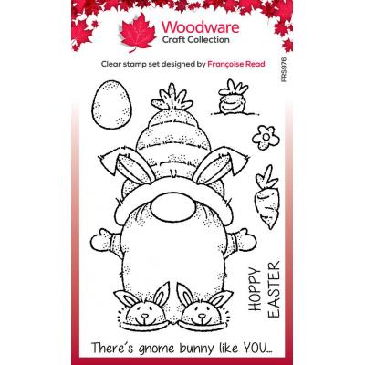 Creative Expressions Woodware Craft Collection Clear Stamps - Bunny Gnome