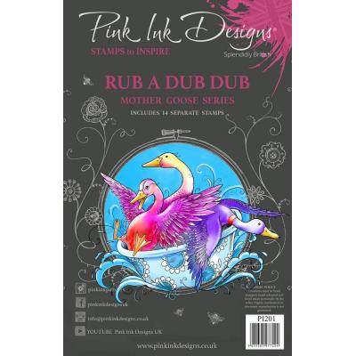 Creative Expressions Pink Ink Designs Clear Stamps - Rub A Dub Dub