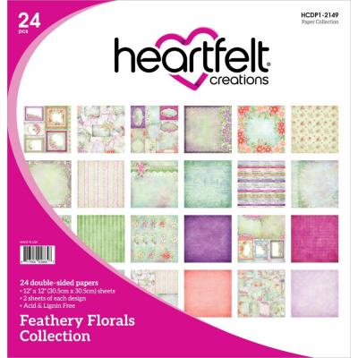 Heartfelt Creations Designpapiere - Feathery Florals