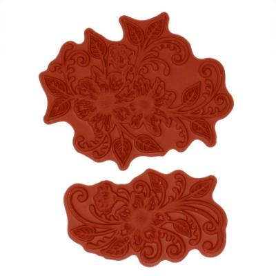 Heartfelt Creations Cling Rubber Stamp Set - Feathery Florals