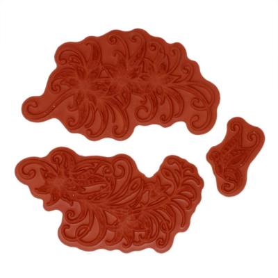 Heartfelt Creations Cling Rubber Stamp Set - Petite Feathery Florals