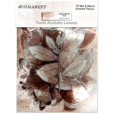 49 and Market Color Swatch Toast Die Cuts - Acetate Leaves