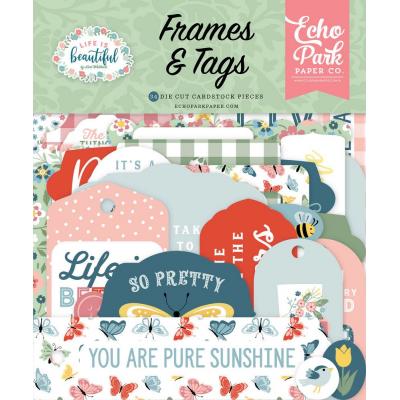 EchoPark Life Is Beautiful Die Cuts - Frames & Tags