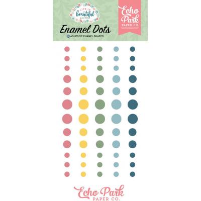 EchoPark Life Is Beautiful Embellishments - Enamel Dots