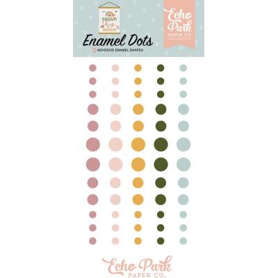 Echo Park Dream Big Little Girl Embellishments - Enamel Dots
