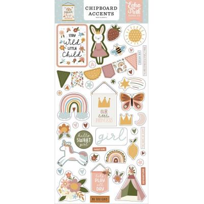 Echo Park Dream Big Little Girl Sticker - Chipboard Accents