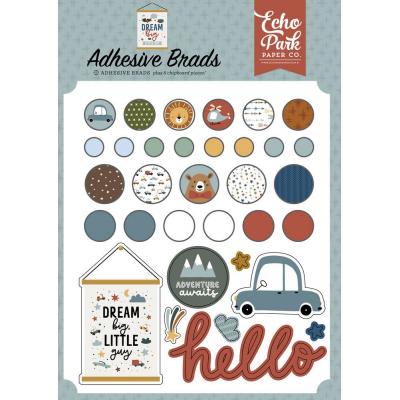 Echo Park Dream Big Little Boy Embellishments - Adhesive Brads