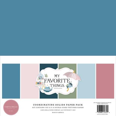 Carta Bella My Favorite Things Cardstock - Solid Kit