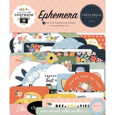 Carta Bella Here There And Everywhere Die Cuts - Ephemera