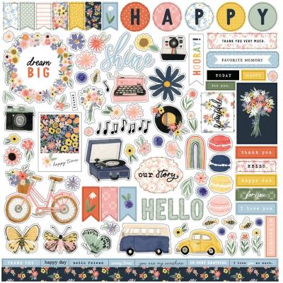 Carta Bella Here There And Everywhere Sticker - Element Sticker