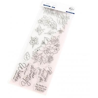Pinkfresh Studio Clear Stamps -  Artistic Dahlia