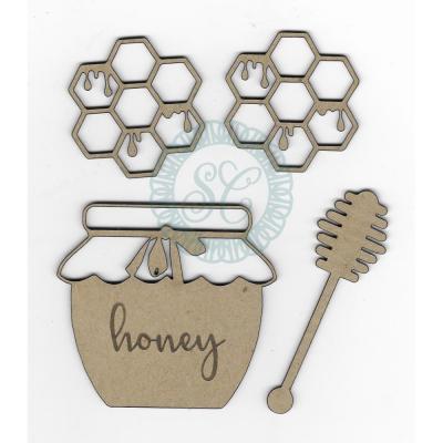 Scrapaholics Laser Cut Chipboards - Honey Jar